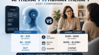 Therapy cost comparison ai and human