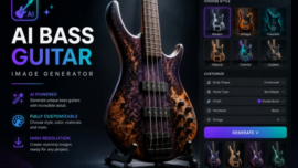 Best ai bass guitar image generator