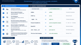 brandrank.ai normalization transformation rules