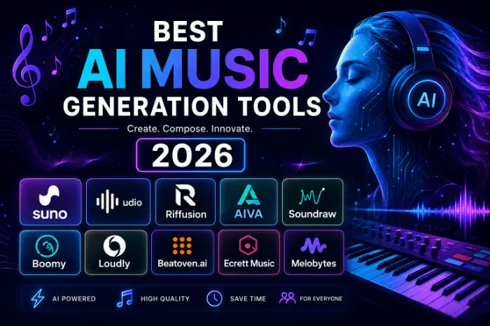 Best ai music generation tools 2026