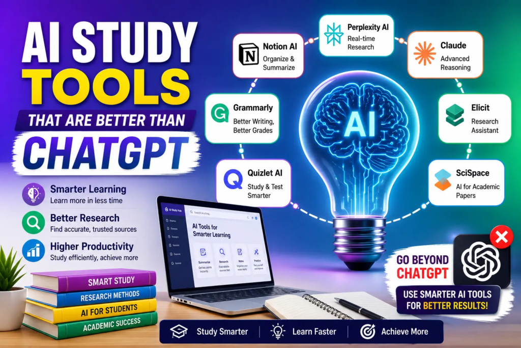 Ai study tools that are better than chatgpt​