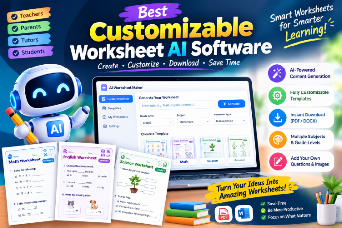 Best Customizable Worksheet AI Software