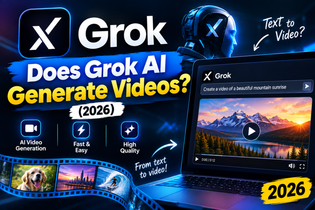 Does Grok AI Generate Videos 2026​