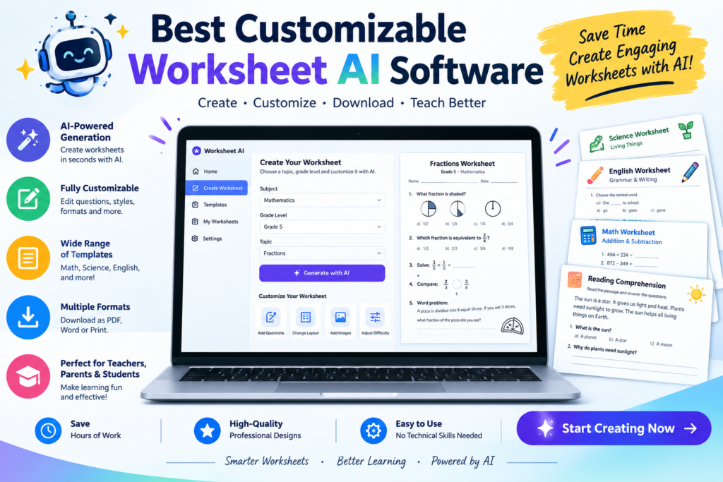 Best Customizable Worksheet AI Software