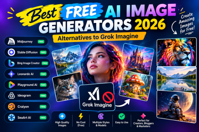 best ree AI Image Generators 2026 Alternatives To Grok Imagine​