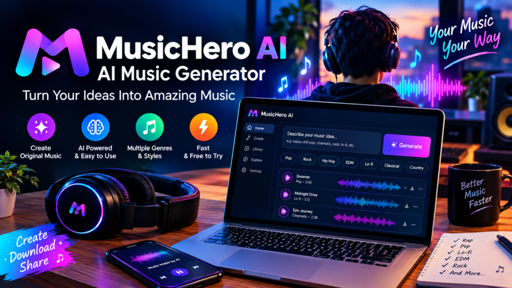 Musichero AI AI Music Generator​