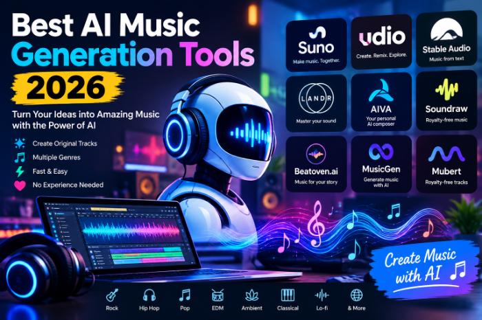 Best AI music Generation Tools 2026​