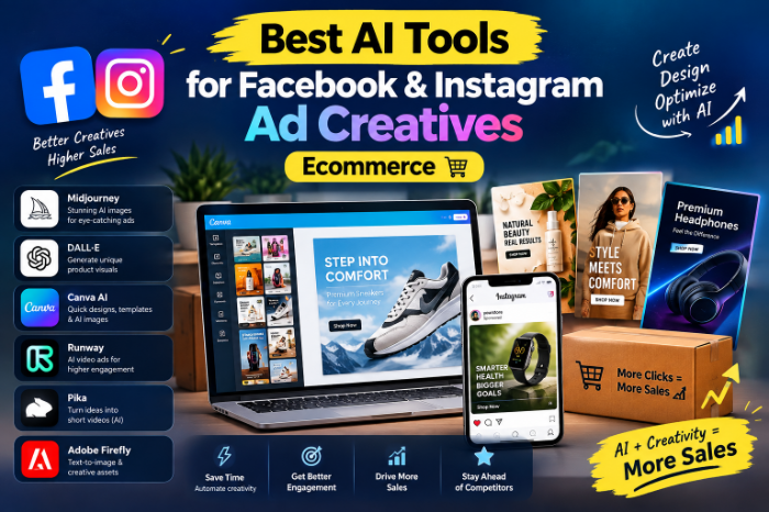 Best AI Tools For Facebook Instagram AD Creatives Ecommerce