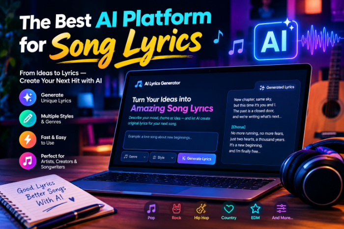 The Best AI Platform For Song lyrics