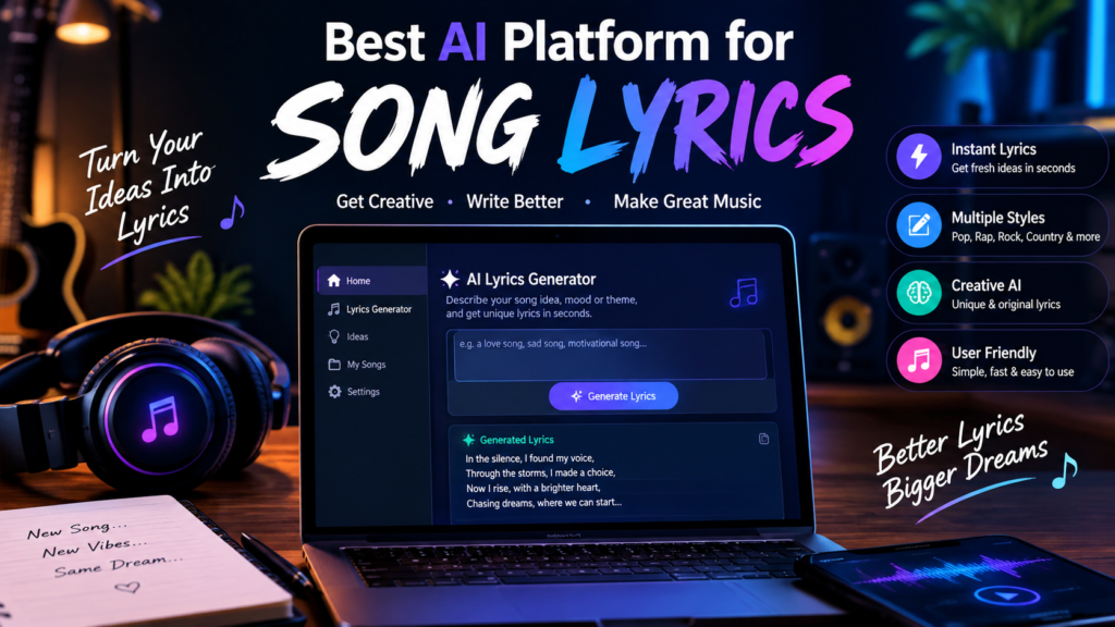 The Best AI Platform For Song lyrics