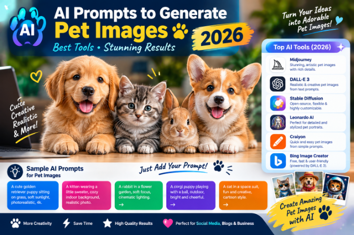 AI Prompts To Generate Pet Images Tools​